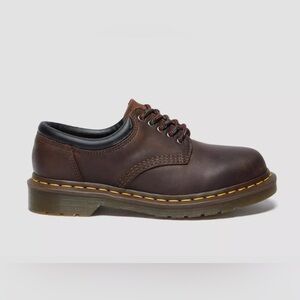 Brown Leather Lace-Up Shoes